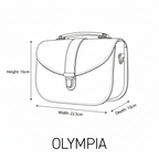 Olympia Handmade Leather Bag - Dark Brown