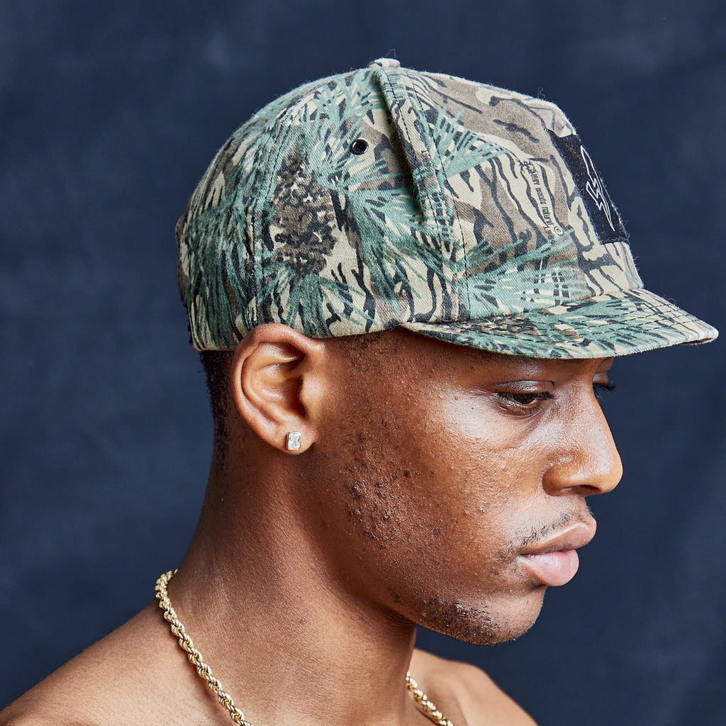 Vintage Stuart Trevor Tiger Style Camo Trucker Cap