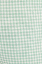 Louche Dora Summer Gingham Shorts In Mint