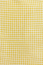 Louche Dora Summer Gingham Shorts In Yellow