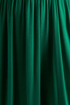Unity Moss Crepe V-Neck Midi Dress - Green