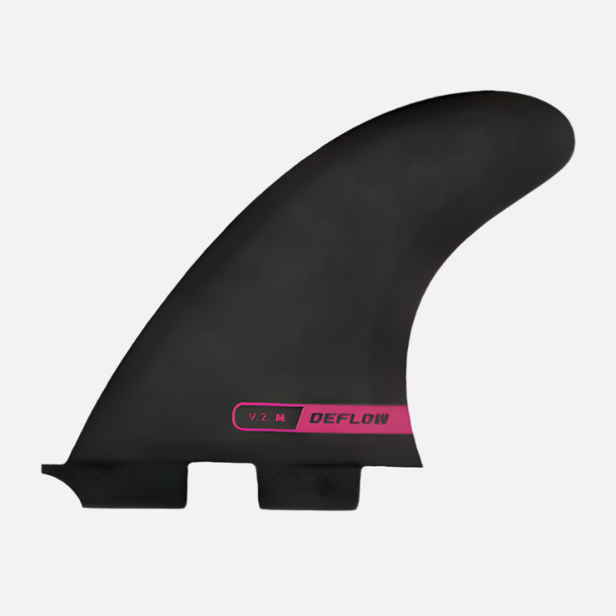 Deflow V.2 Thruster fins fuchsia twin tab L