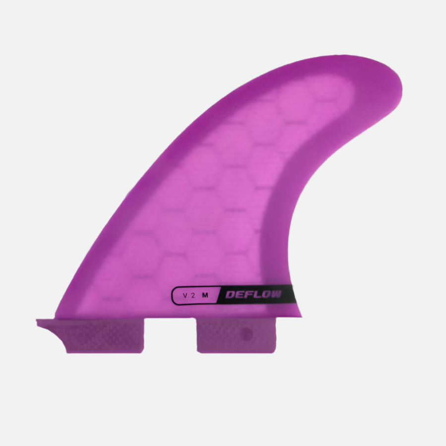 Deflow V.2 Thruster fins violet twin tab