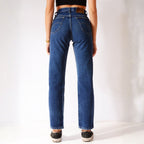Vintage Lee Classic Straight Leg Jeans Dark Blue