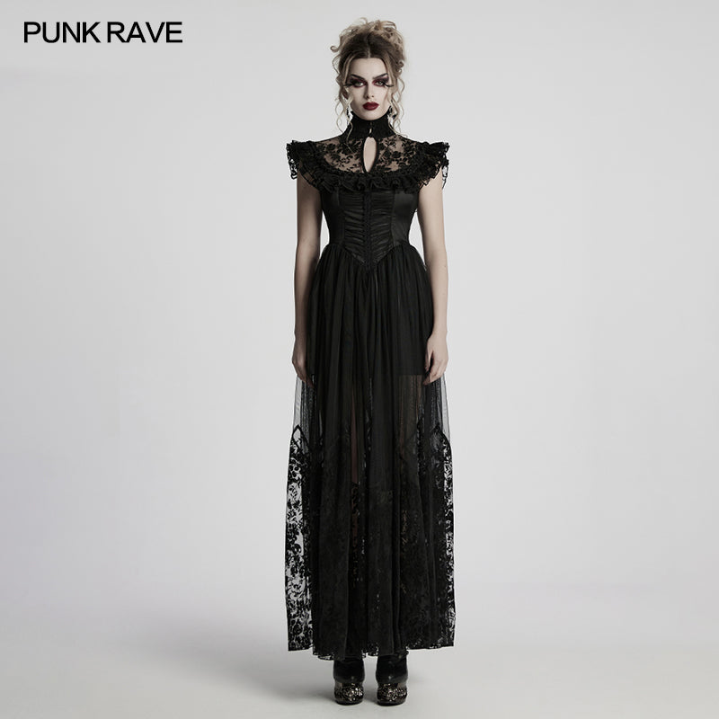 Punk Rave Seraphina Goth Flying Sleeve Dress  Brag Vintage
