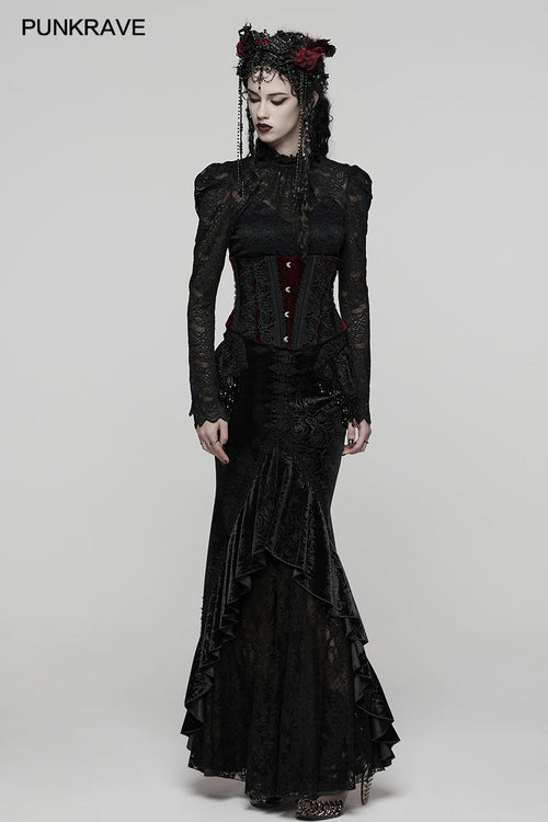 Punk Rave Goth Gorgeous Fishtail Skirt