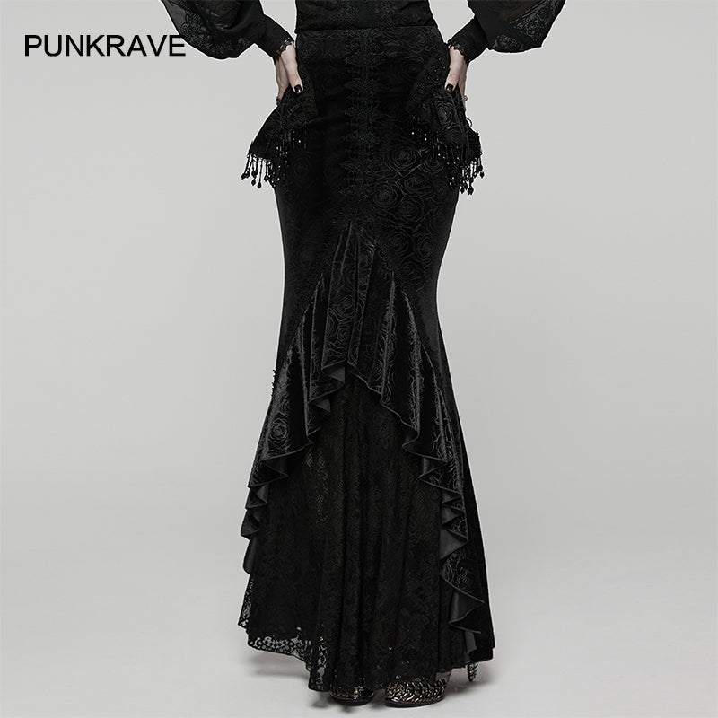 Punk Rave Goth Gorgeous Fishtail Skirt