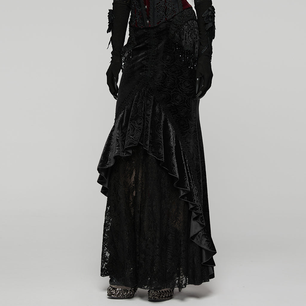 Punk Rave Goth Gorgeous Fishtail Skirt