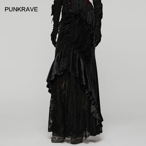 Punk Rave Goth Gorgeous Fishtail Skirt