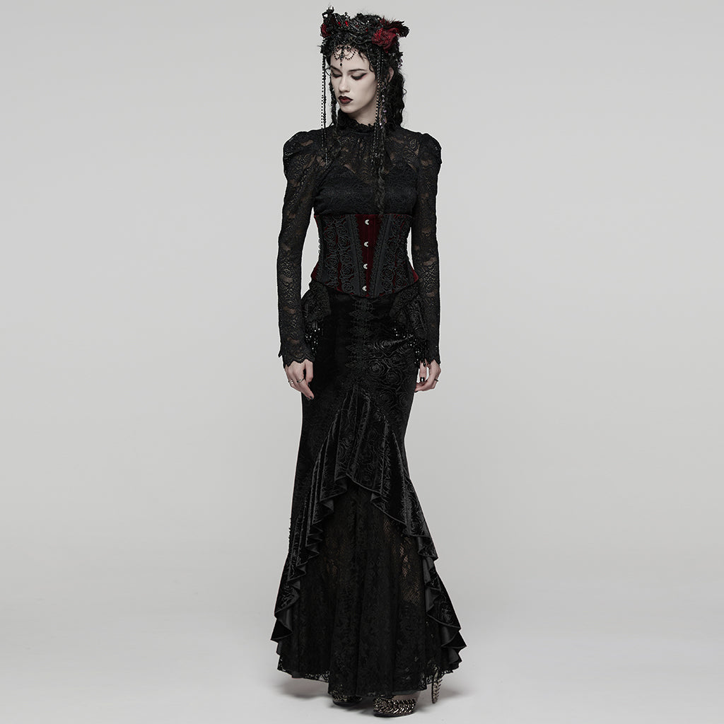 Punk Rave Goth Gorgeous Fishtail Skirt