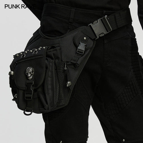 Punk Rave Techwear Skull Waist-Leg Bag