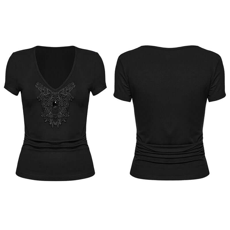 Punk Rave Armida V-neck T-shirt