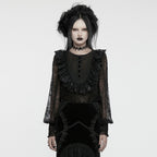 Punk Rave Demille Sequinned Lace Blouse