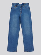 Womens Straight Fit Jean Mid Wash