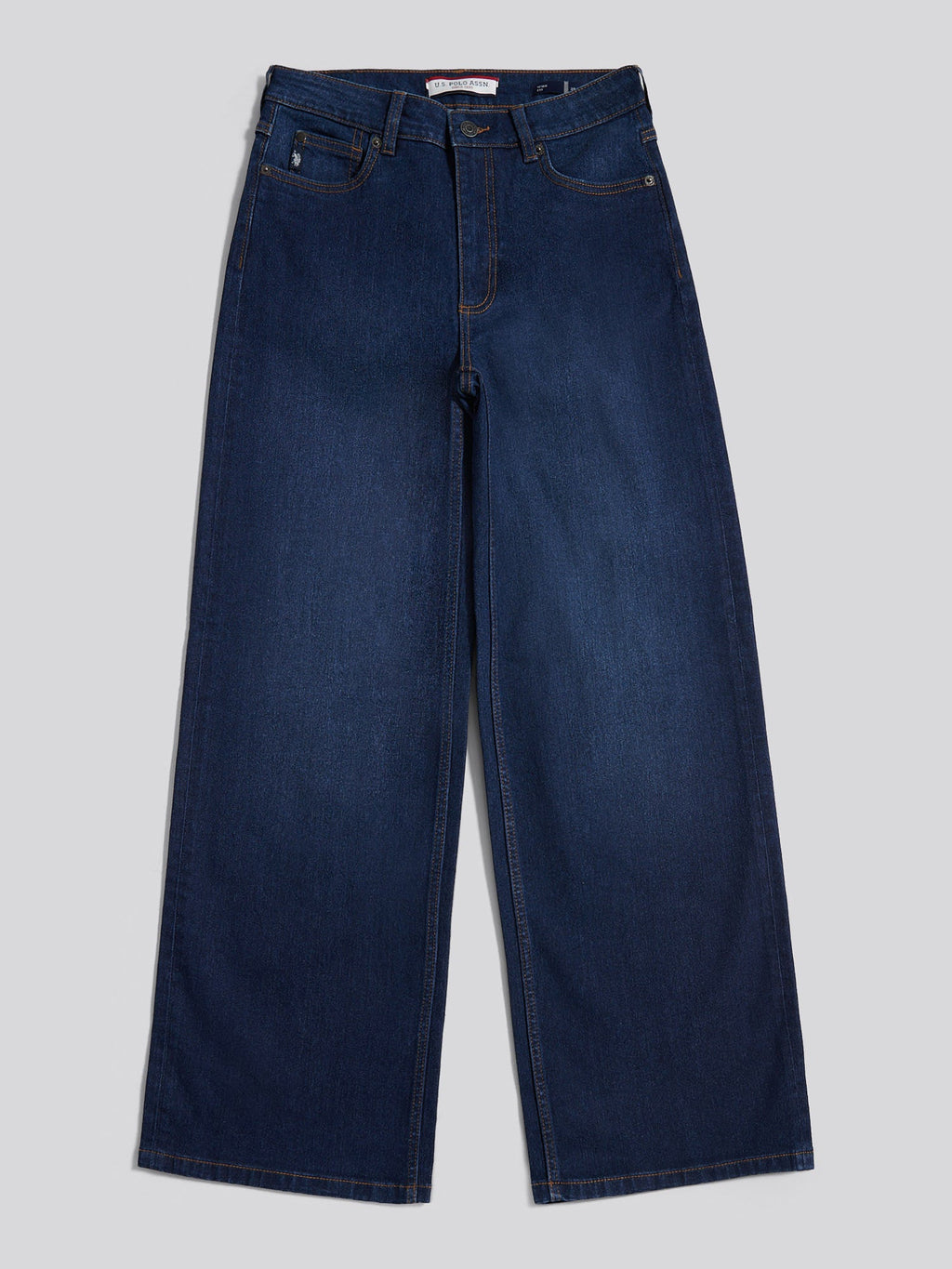 Womens Wide Fit Jean Dark Blue Wash