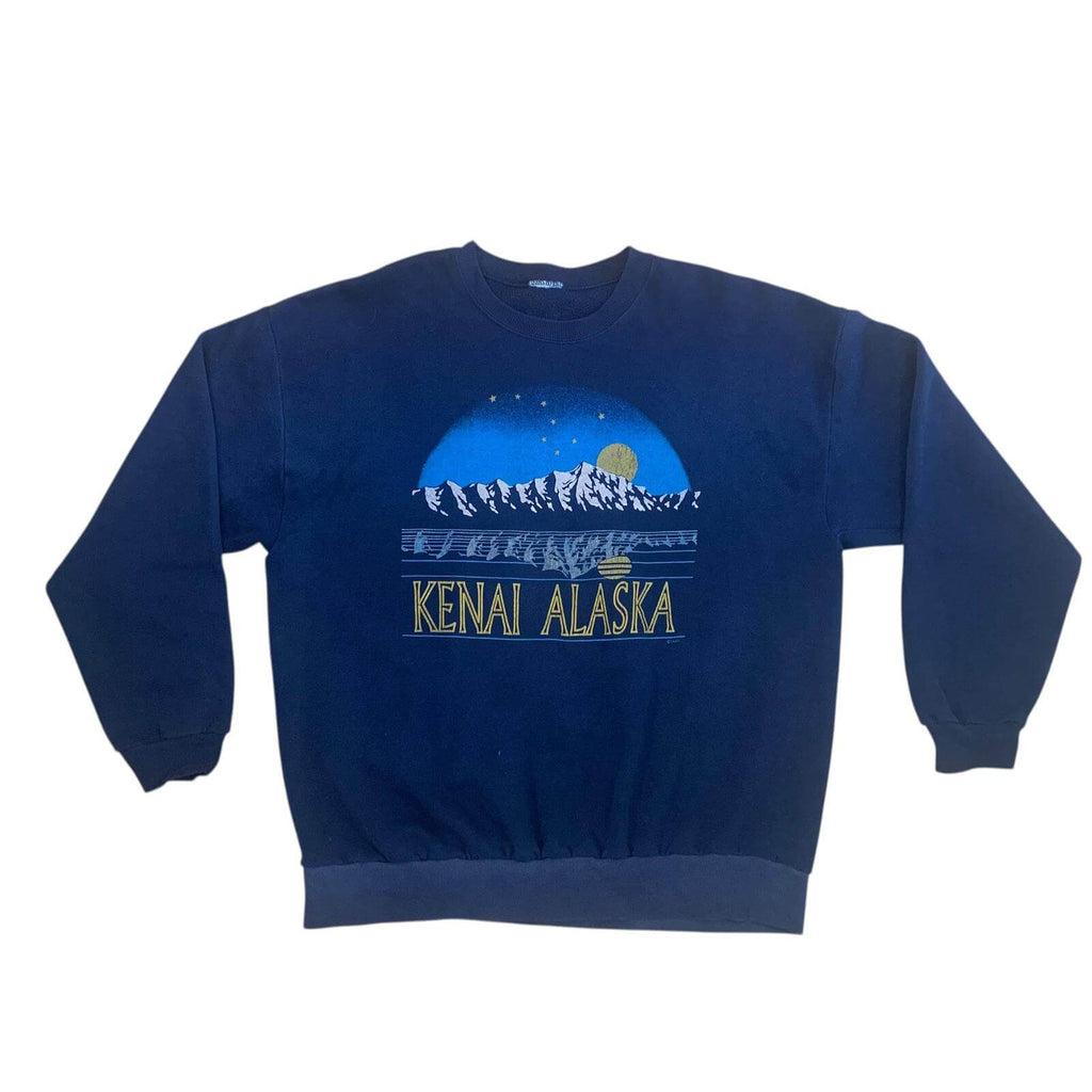 Vintage Kenai Alaska Sweatshirt Navy Small/Medium
