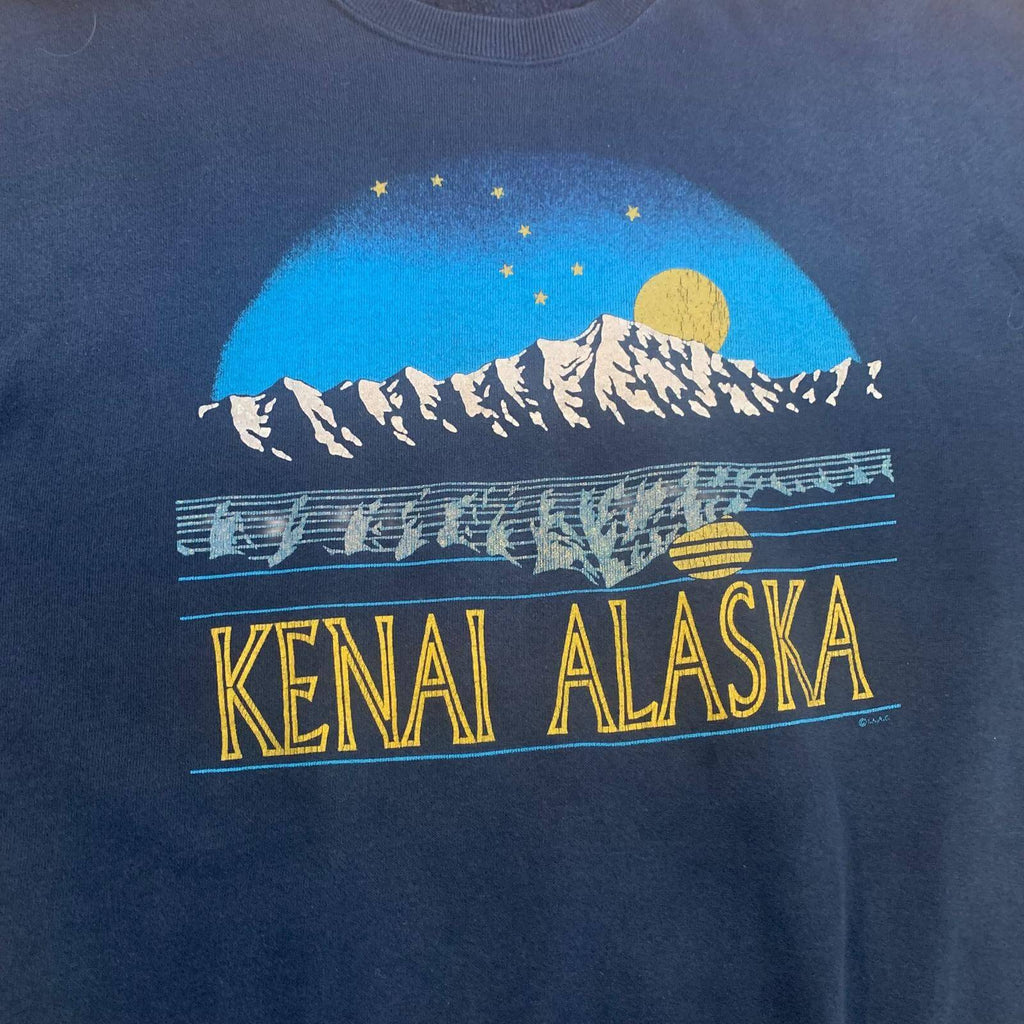 Vintage Kenai Alaska Sweatshirt Navy Small/Medium