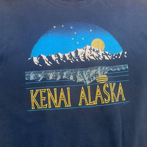 Vintage Kenai Alaska Sweatshirt Navy Small/Medium