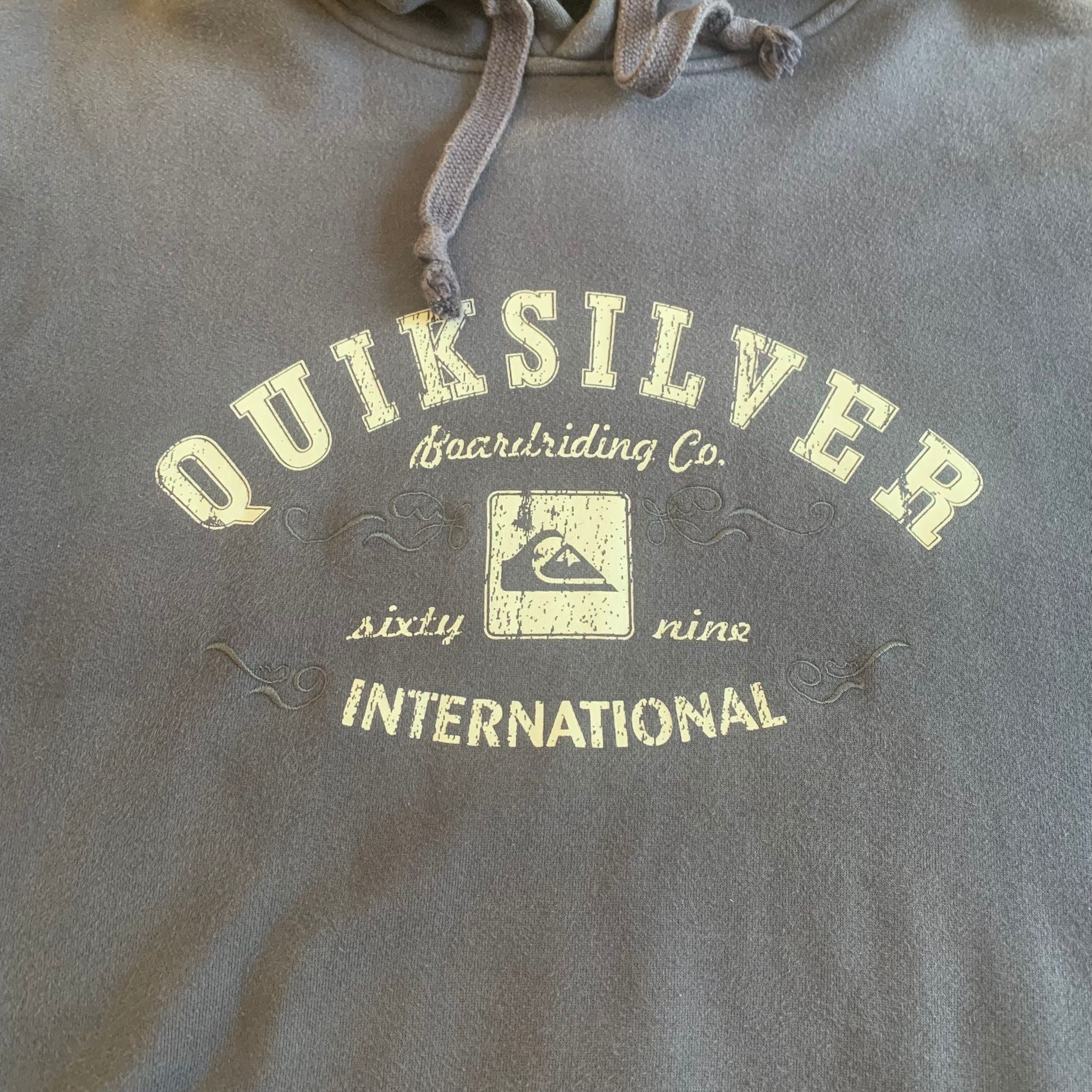 Vintage 90s Quiksilver Hoodie Navy XL