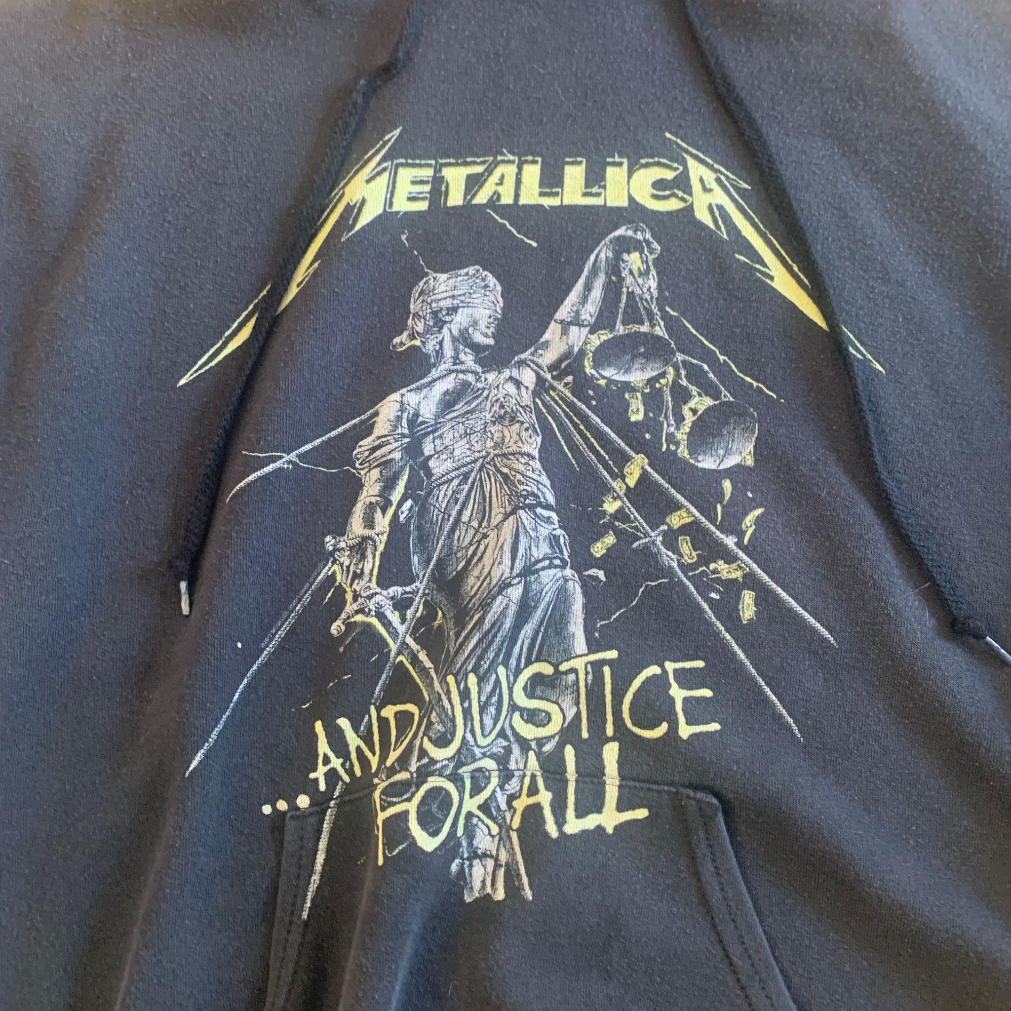 Vintage Metallica '..And Justice For All' Hoodie Black XL