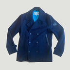 Vintage Diesel Co Only The Brave Wool Peacoat Jacket Navy XL