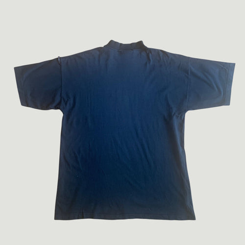 Vintage 90s Joe Bloggs Embroidered T-Shirt Black XL