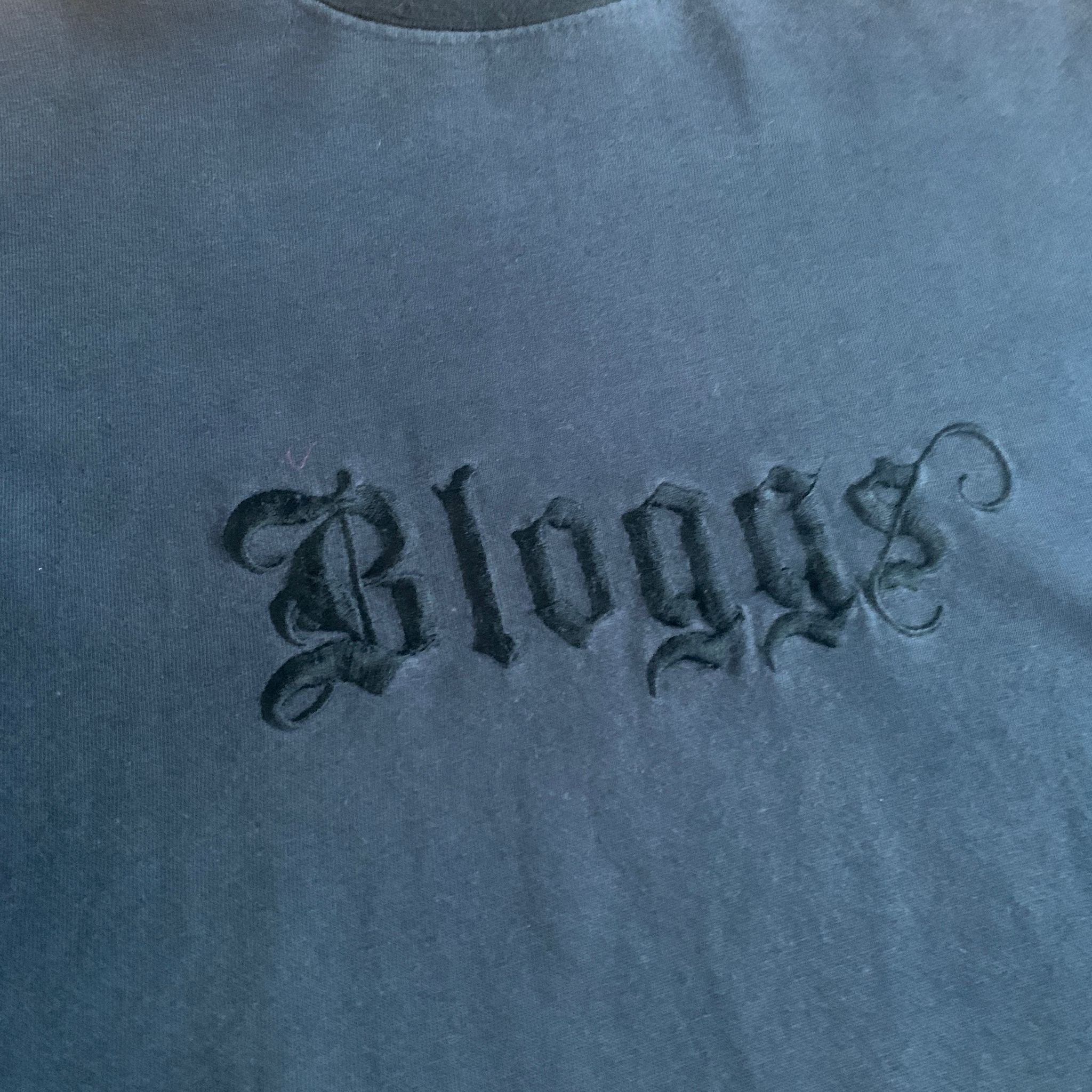 Vintage 90s Joe Bloggs Embroidered T-Shirt Black XL