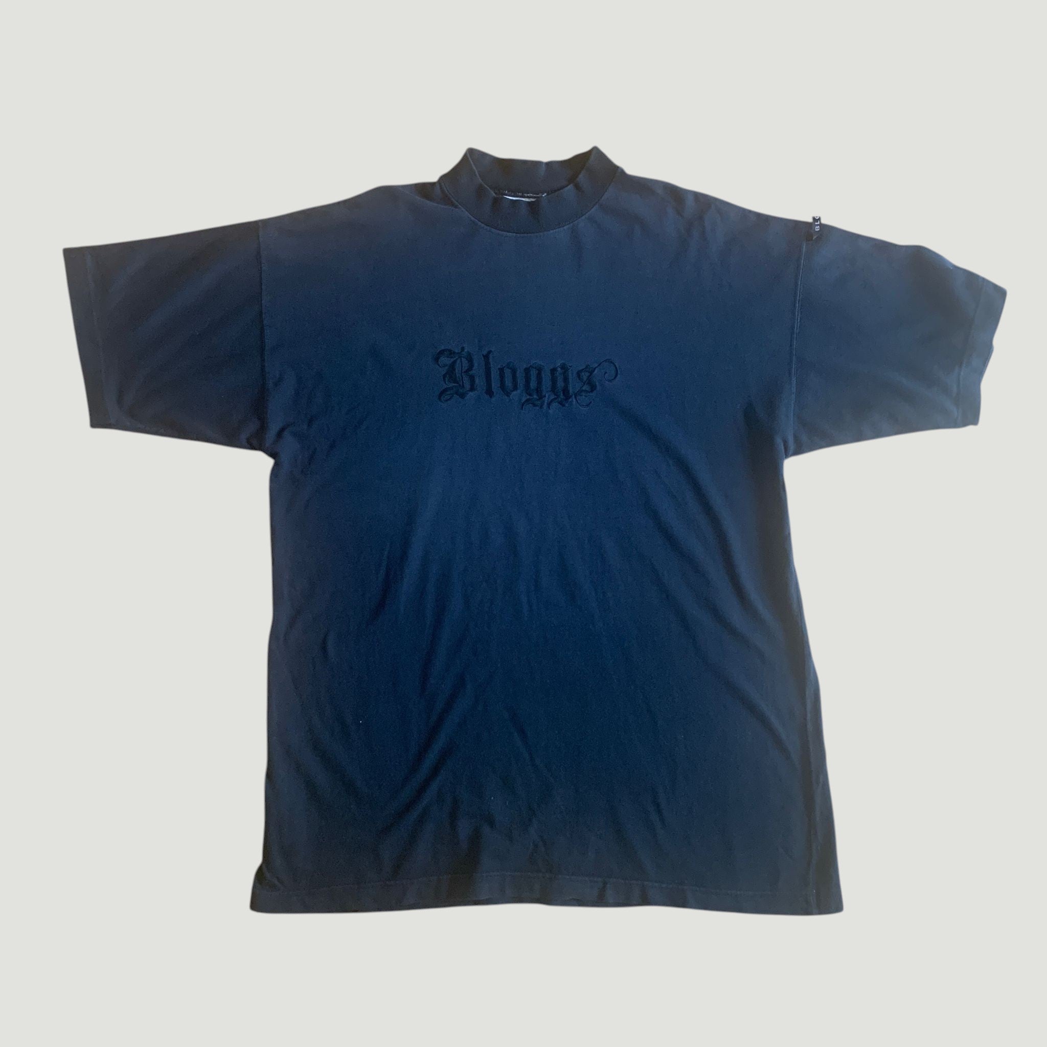 Vintage 90s Joe Bloggs Embroidered T-Shirt Black XL