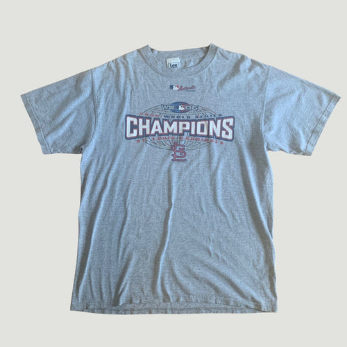 Vintage Lee Sport 2006 World Series Cardinals T-Shirt Grey Large