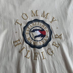 Preloved Tommy Hilfiger Embroidered Logo T-Shirt Cream XL