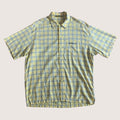 Vintage 90s Rip Curl Checked Shirt Short Sleeved Yellow Large