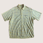Vintage 90s Rip Curl Checked Shirt Short Sleeved Yellow Large