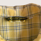 Vintage 90s Rip Curl Checked Shirt Short Sleeved Yellow Large