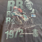 Vintage Jarno Saarinen Moto GP T-Shirt Black Large