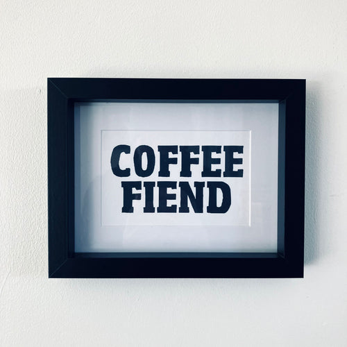 Coffee Fiend Framed Print