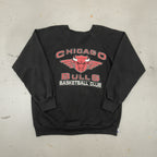 Vintage 90s Logo 7 Chicago Bulls Sweatshirt Black XL