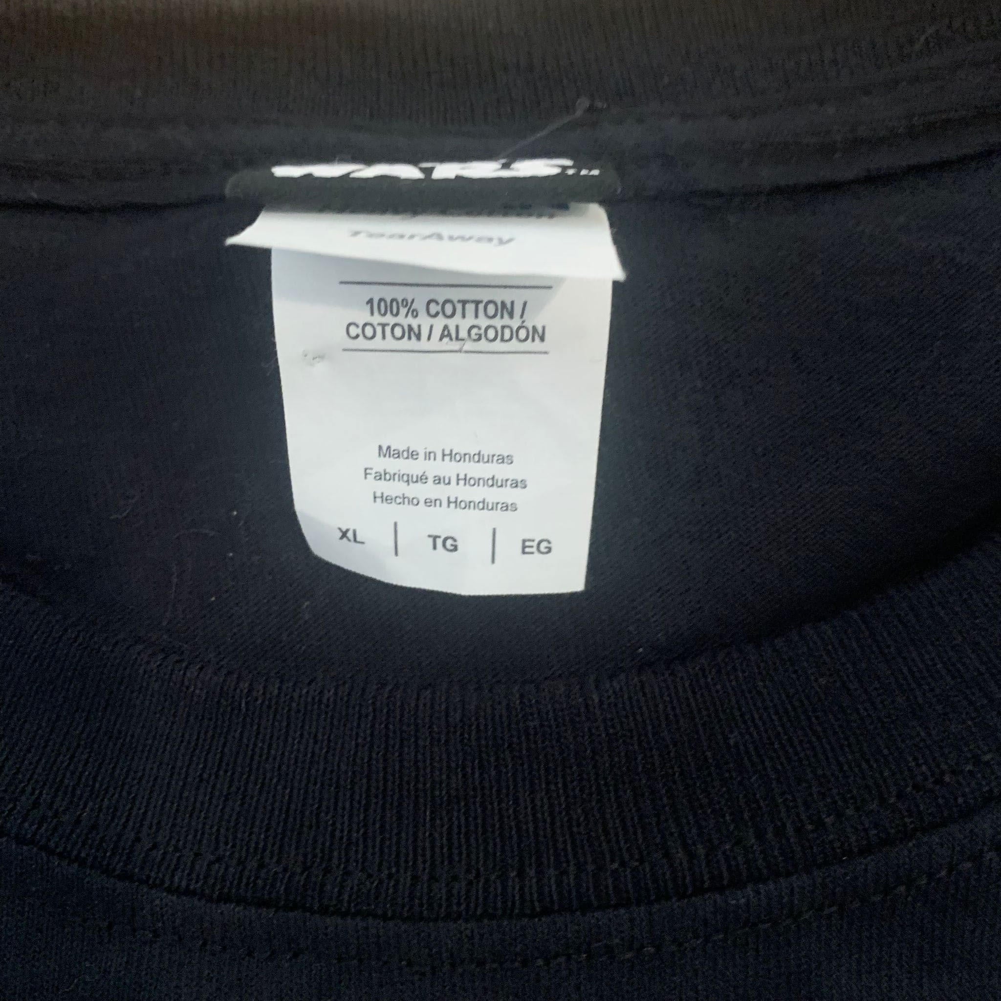 Vintage Star Wars Skywalker T-Shirt Black XL