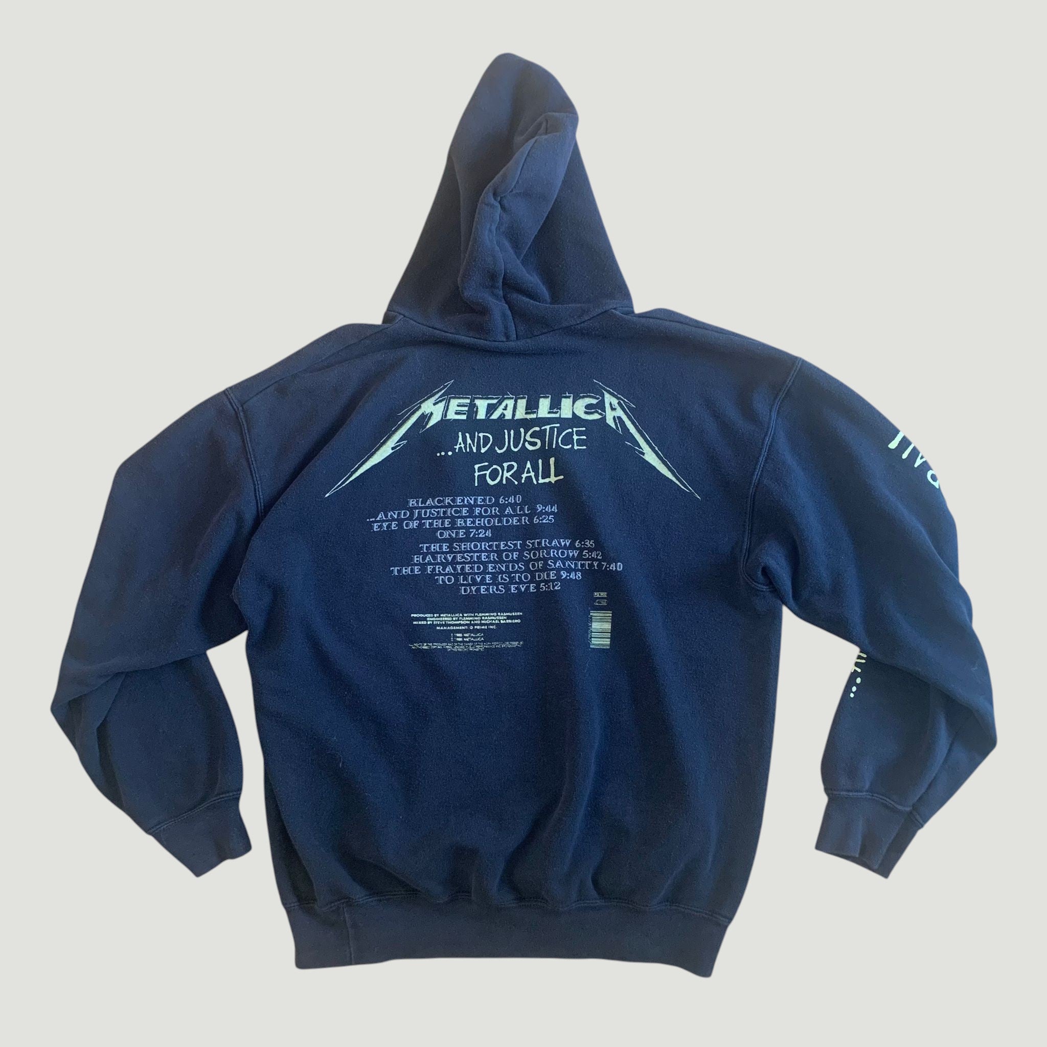 Vintage Metallica '..And Justice For All' Hoodie Black XL