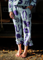 Organic Cotton Pyjama Bottoms in Blue Things