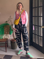 Organic Cotton Quilted Reversible Gilet - Galaxy