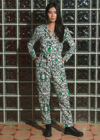 Organic Cotton & Linen Jumpsuit Circuit Garden