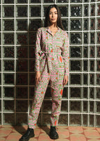 Organic Cotton & Linen Jumpsuit Blush Horizon