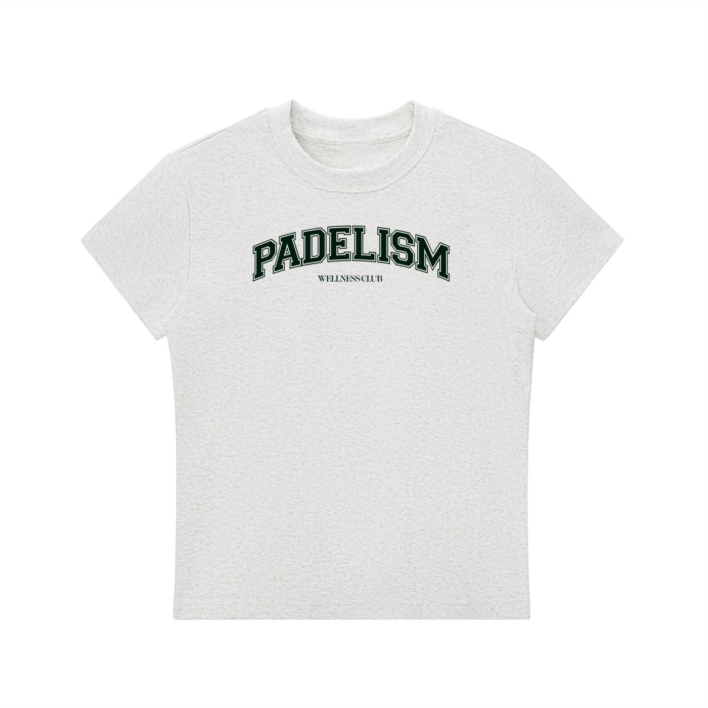 Padelism Wellness Club Crewneck T-Shirt Flower Gray