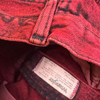 Vintage Wrangler USA Made Straight Leg Boyfriend/Mom Jeans Acid Wash Halloween Red W27 L30