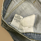 Vintage Levi&#39;s 514 Distressed Slim Fit Straight Leg Jeans Grey Blue W38 L30