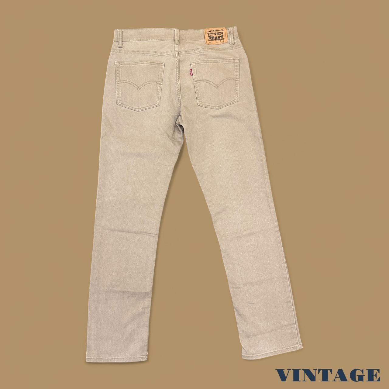 Vintage Levi&#39;s 502 Tapered Leg Jeans Beige W29 L29