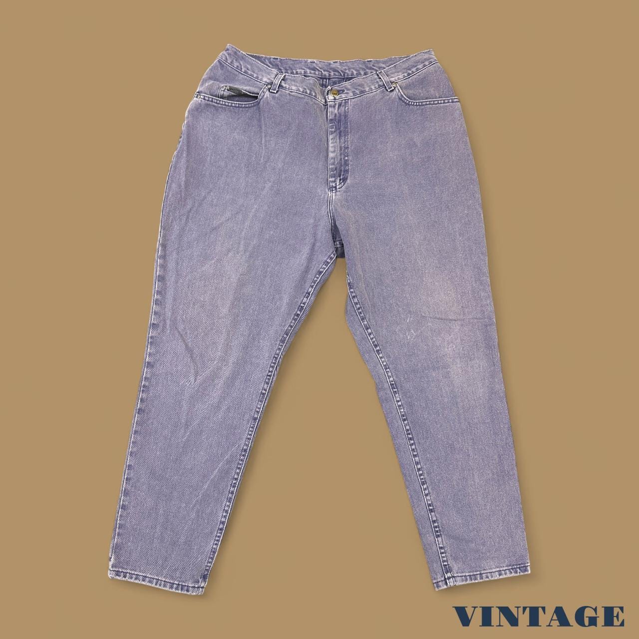 Vintage 90&#39;s Lee Tapered Leg Mom Jeans Lilac Purple W36 L30