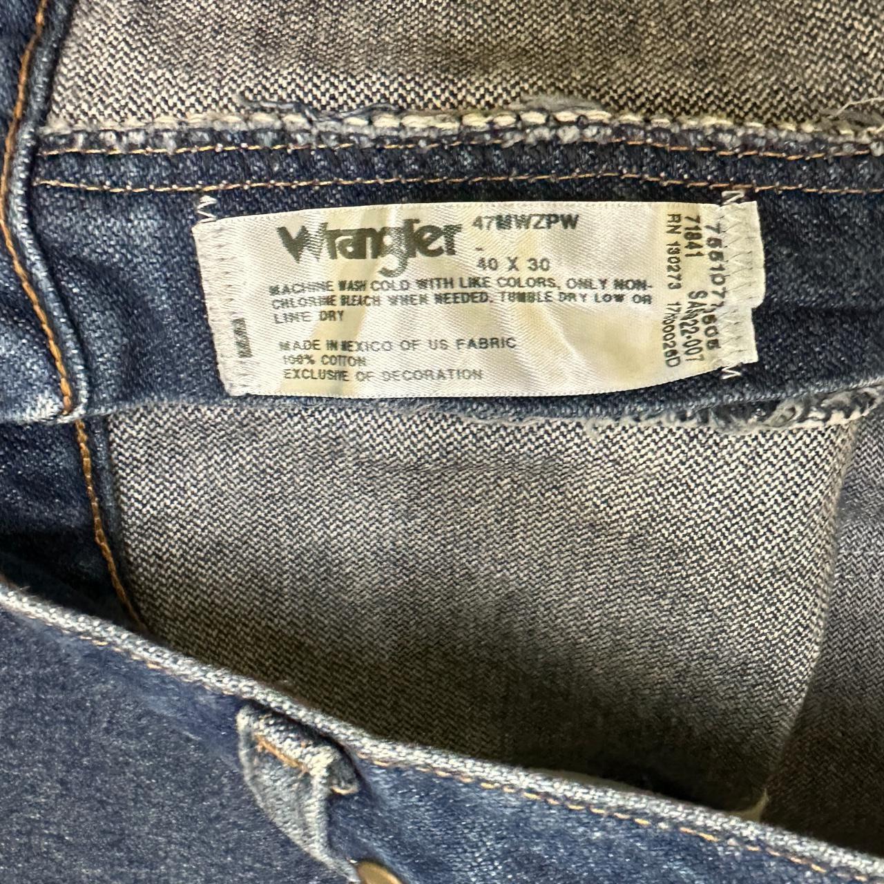 Vintage Wrangler USA Straight Leg Jeans Dark Blue W40 L30