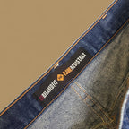 Vintage Wrangler Flame Resistant Raw Hem Straight Leg Jeans Dark Blue W34 L31