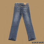 Vintage Lee Low Rise Straight Boyfriend Jeans Dark Blue W29 L27
